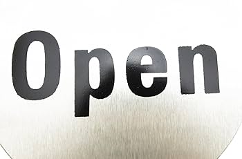 Amazon | naissant Open Closed 両面 印刷 金属製 掛け 式